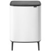 Мусорное ведро с разделителем Brabantia Bo Touch Bin Hi 2 x 30 л (белый)