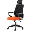 Кресло Norden Эрго A909-FX363-1 FX363-B (черный/оранжевый)