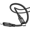 Кабель Borofone BX56 USB Type-C - Lightning (1 м, черный)