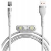 Кабель Baseus CA1T3-A02 Zinc Magnetic USB Type-A - USB Type-C/Lightning/microUSB (1 м, белый)