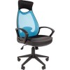 Кресло CHAIRMAN 840 (черный/голубой)