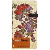 Книжка записная Paperblanks Lyon Florals, 90 x 180 мм, 88 листов, линия, «Цветочная страсть. Слоновая кость»