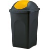 Мусорное ведро Stefanplast 70203 (черный/желтый)