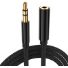 Кабель USBTOP 3.5 мм - 3.5 мм (2 м, F-M, черный)
